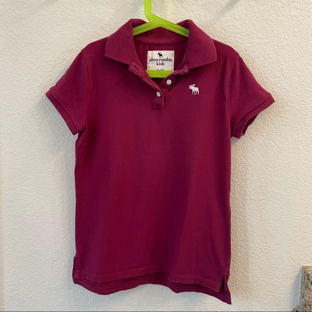 Abercrombie Kids Magenta Polo Girls Size 11/12